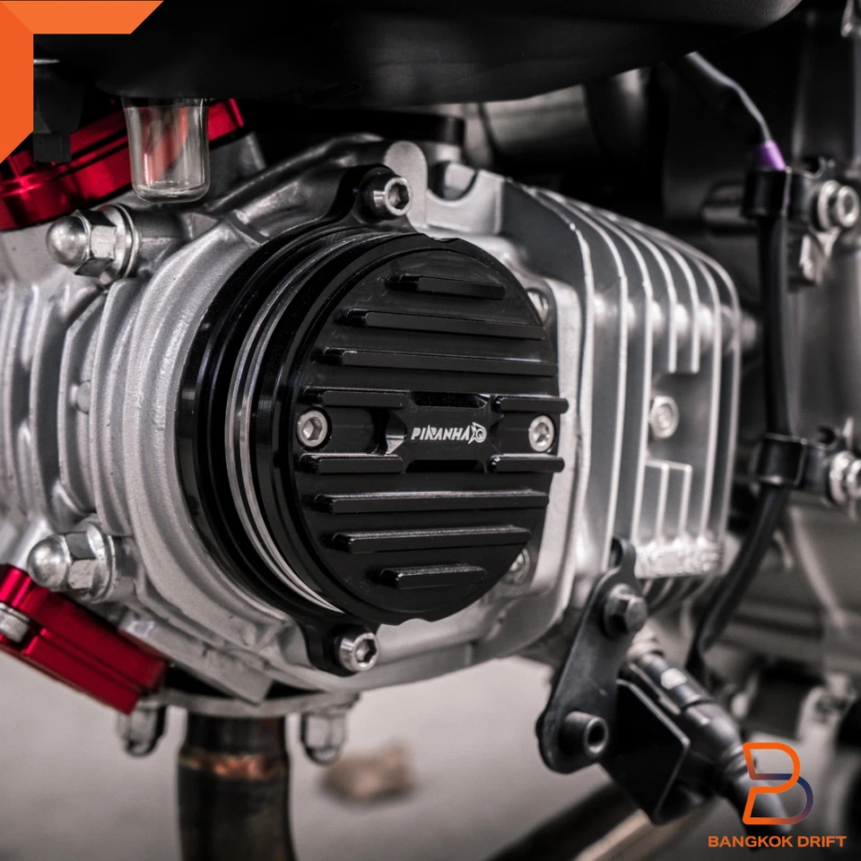 RED CAM GEAR COVER COOLING PLATE FOR HONDA MONKEY Z MA GROM MSX TRAIL CT 125 AM - Image 3 of 4