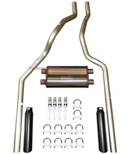 01-06 Chevrolet GMC Truck 6.0L / 8.1L Mandrel Dual Exhaust w/ 22" MagnaFlow