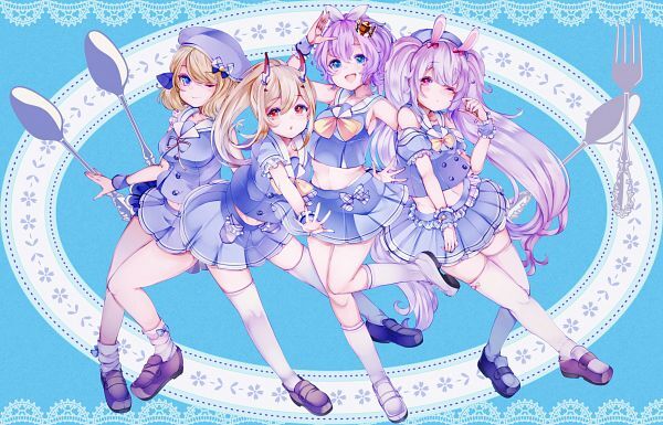 Azur Lane ayanami javelin laffey z23 grade a Custom Gaming Mat