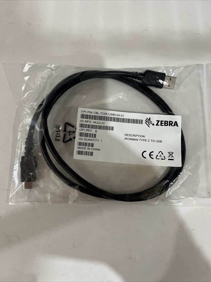 Zebra CBL-TC5X-USBC2A-01 Ironman Type C to USB | eBay