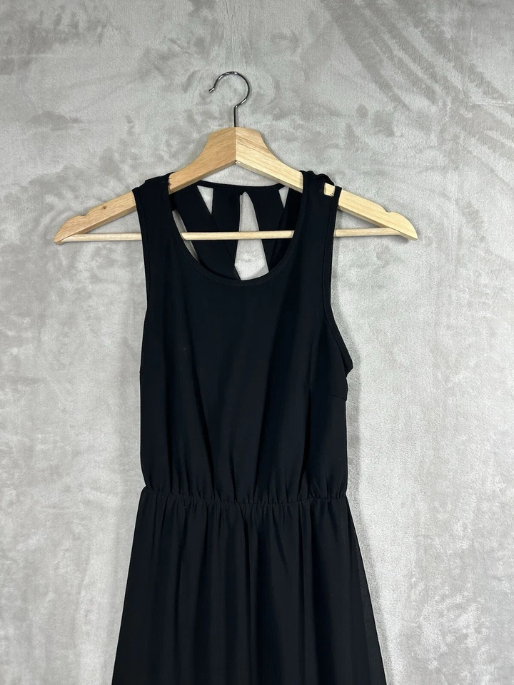 Ya Los Angeles Women's Black Dress Silk Blend Size Small Excellent Condition — 第 2/4 张图片