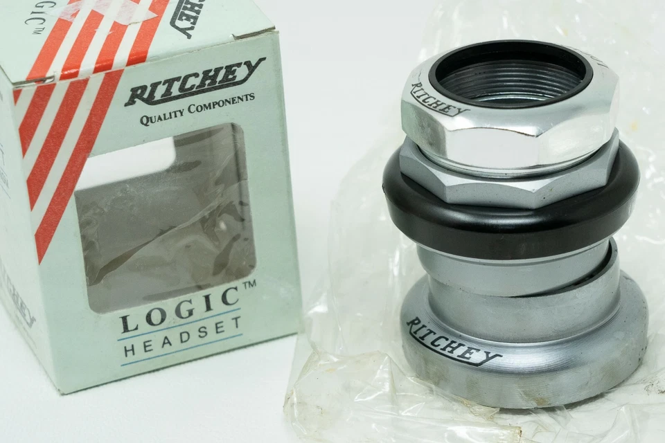 NOS RITCHEY LOGIC 1+1/8 INCH HEADSET THREADED VINTAGE OLD MTB MOUNTAIN BIKE NEW - Image 2 of 4