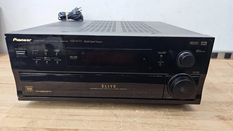 Vintage Pioneer VSX-36TX Elite Multi-Channel Receiver W/ THX Surround EX USED - Image 2 of 4