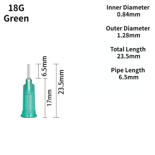 100 Pcs 1/4" Blunt Tip Plastic-steel Dispensing Needles Screw Interface - Picture 12 of 32