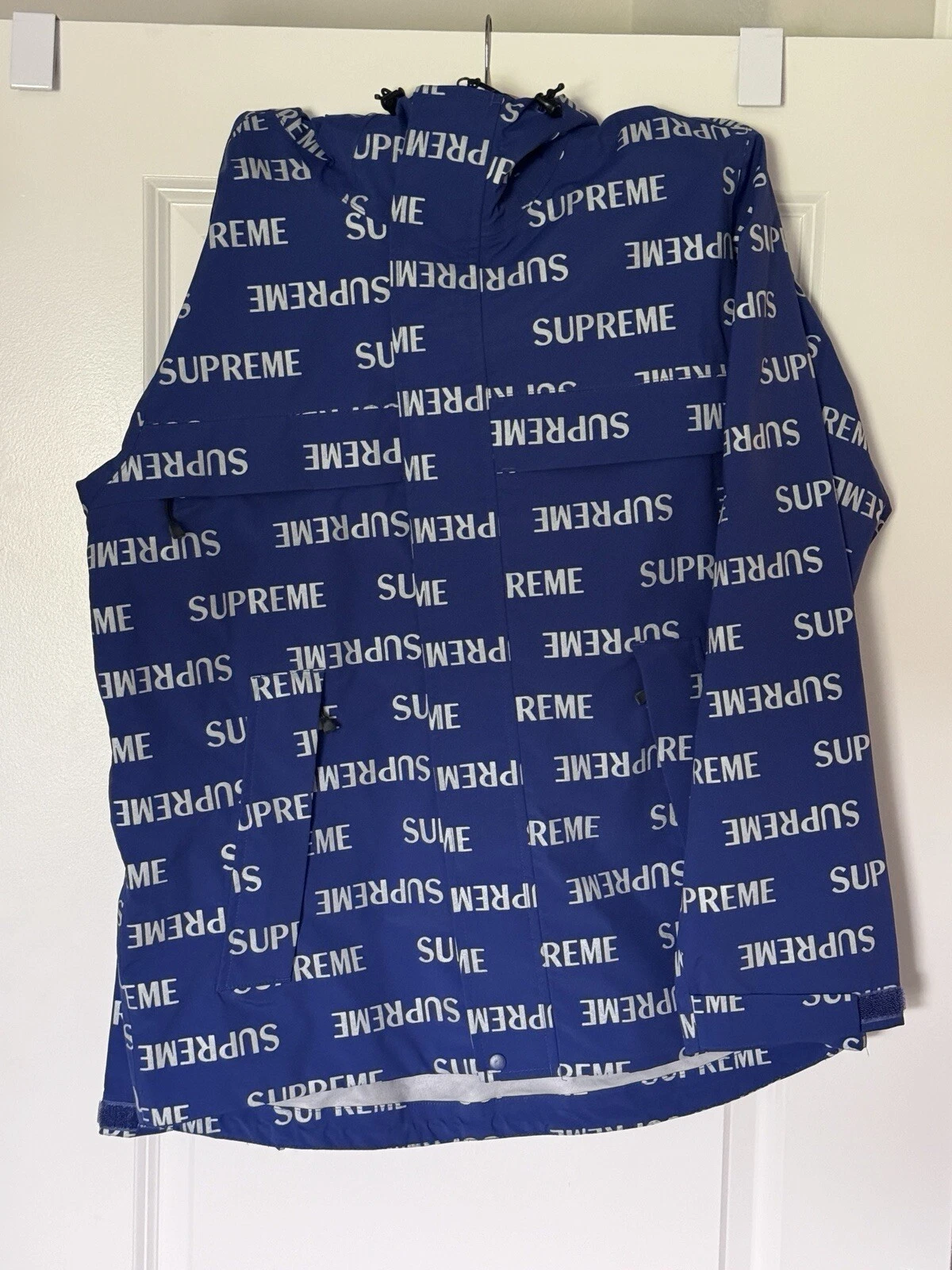 Authentique veste à couture collée réfléchissante Supreme 3M bleu FW 16 taille M neuve