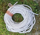 12mm White Staple Spun 3 strand rope   choose length  B10380