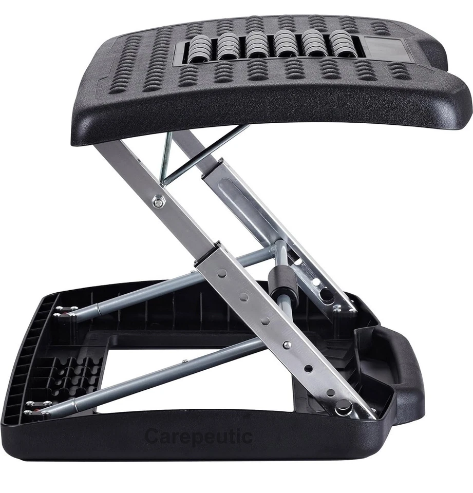 Carepeutic Ergo-Comfort Adjustable Footrest w/Massaging Rollers, Slip-Resistant - Image 2 of 4