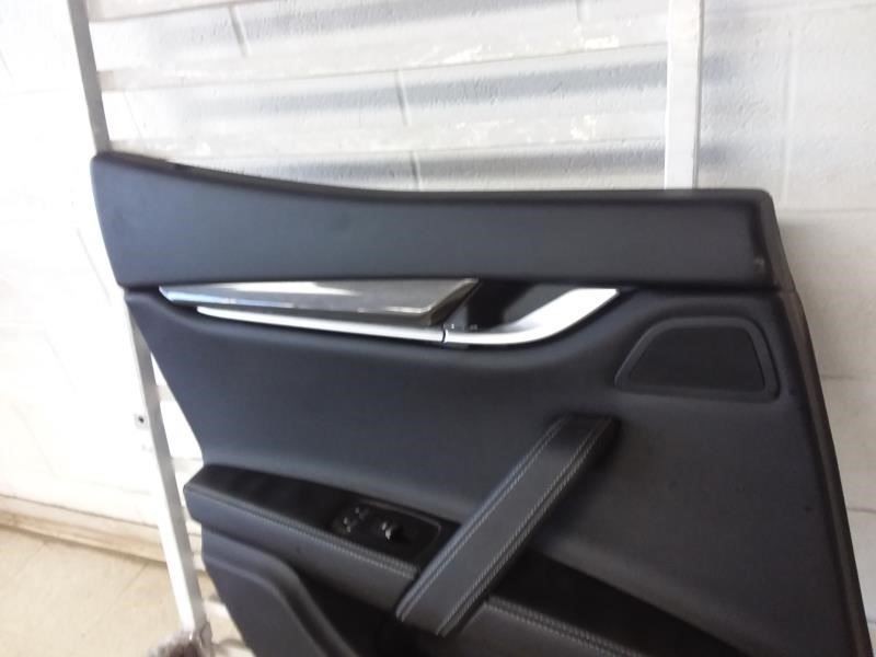 2017 MASERATI GHIBLI Driver Left Side Rear Door Trim Panel Black TRIM NA OEM 