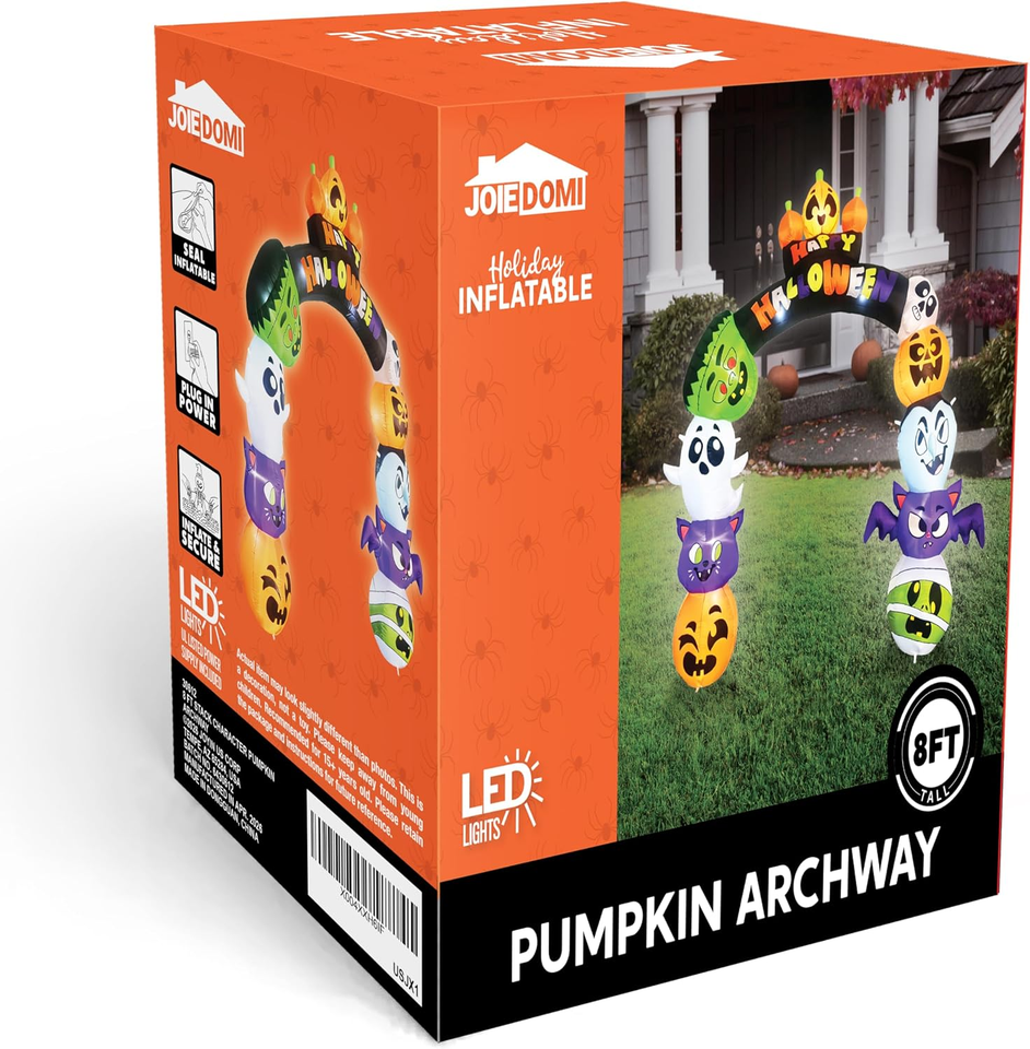 Halloween Inflatables Ebay 8 FT Cute Halloween Inflatables Pumpkin Archway Outdoor Decoration ...