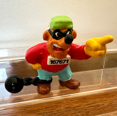 VTG Disney DuckTales Beagle Boys Figure Leg Iron Applause 2'' Figurine 80s NEW