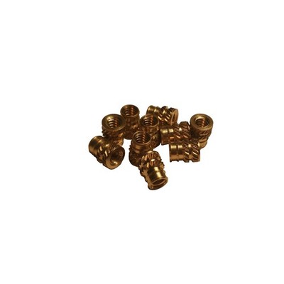 [initeq] Qty 50 M4-0.7 Threaded Heat Set Inserts for 3D Printing M4, Brass