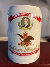 Anheuser Busch Budweiser August Busch III Vintage 5 1/4" Stein 1991 NO BOX