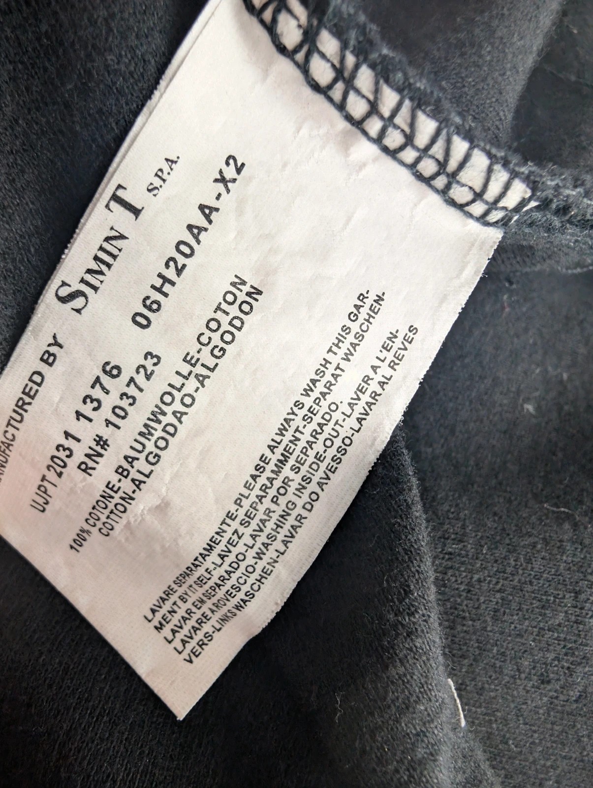Emporio Armani Denim Blue black sweater. Mens Medium. DN2350 image 7