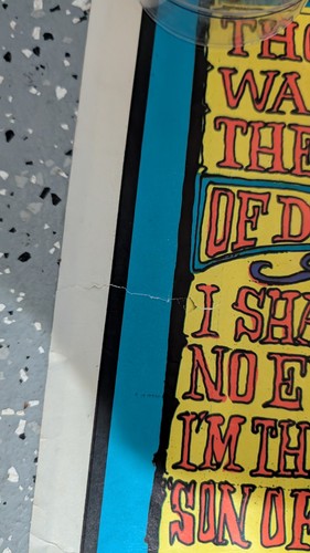 Póster vintage 1972 Werks Black Light Póster #107 Valle de la Muerte 34" x 23" - Imagen 12 de 14