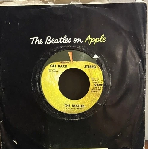 THE BEATLES - GET BACK - 45 - APPLE  LA PRESSING - VG