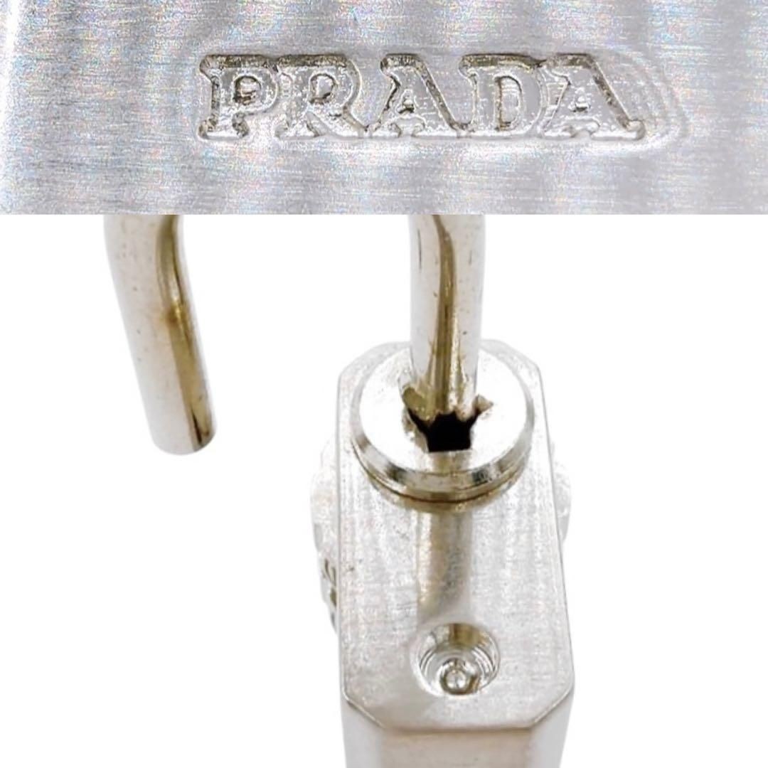 Authentic PRADA Cadena Padlock Silver Dial Lock C… - image 9
