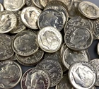 50 1955 D BU US 90% Silver Roosevelt 10c L23976
