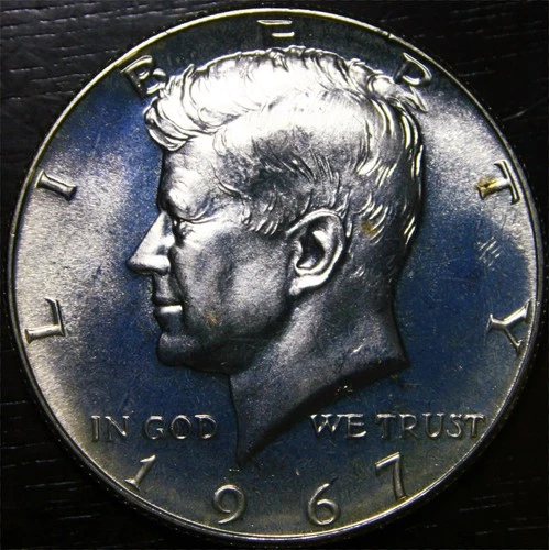 1967 SMS Silver Kennedy Half Dollar-Choice Gem Brilliant Unc