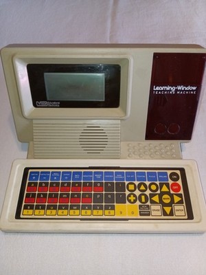 V-Tech Learning Window Teaching Machine 1986 Educational Electronics Vintage Toy