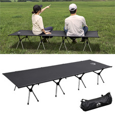 Heavy Duty Folding Camping Cot Hiking Travel Military Wide Bed with Carry Bag