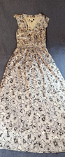 Banana Republic Gray Floral Poppy Dress Size 0 Flutter Sleeve