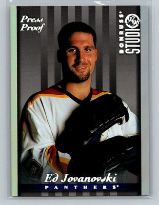 1997-98 Donruss Studio Hockey Silver Press Proof #39 Ed Jovanovski 1 of 1000