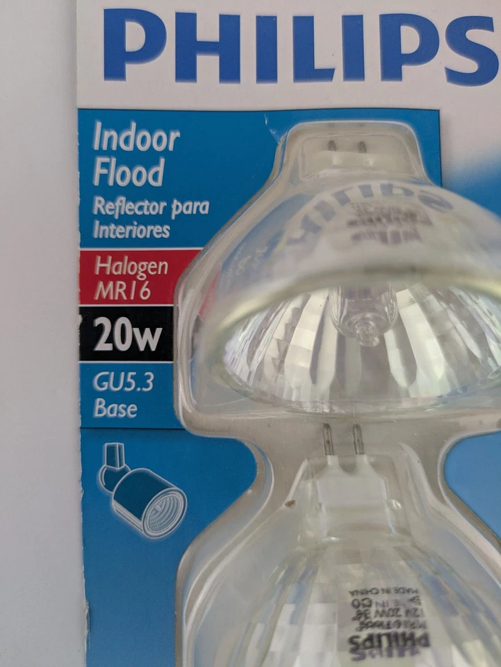 12 Bulb Lot - Philips 20W Indoor Flood Light Reflector - MR16 GU5.3 Base - Image 2 of 4