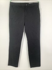 Gap Men's Mid Rise Skinny Fit True Black Modern Khakis Pants Size 32x30