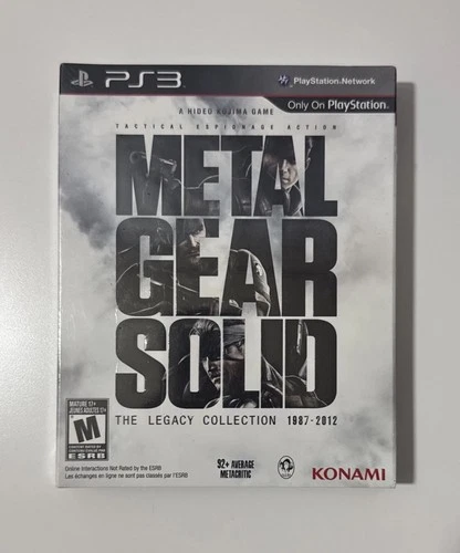 Metal Gear Solid: The Legacy Collection (Sony PlayStation 3, 2013) New W Artbook