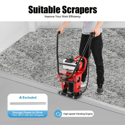 #ad #ad 37.7cc 4 Stroke Gas Power Wet Concrete Screed Cement Power Screed GX35 1.2HP US $172.39