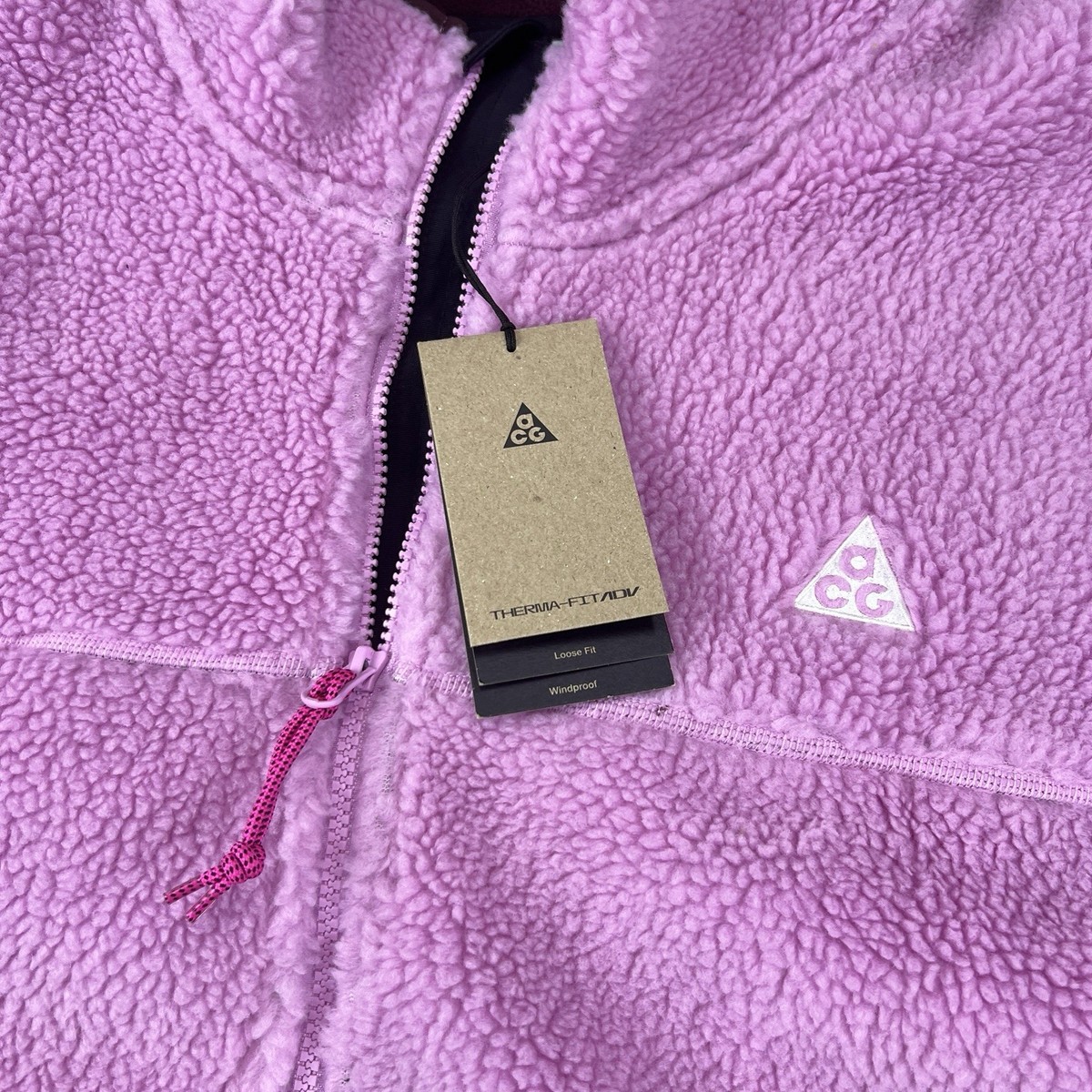 Nike ACG Canwell Glacier Therma-FIT Windproof Jacket Men 2XL Pink