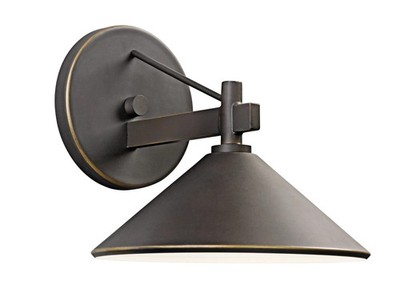 Kichler Ripley 7.5 in. 1-Light Olde Bronze Outdoor Wall Sconce - No Accessories