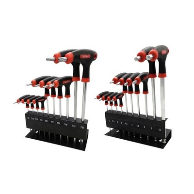 Extended Plastic Handle T Handle Hex Key Star Wrench Set Repair Tool