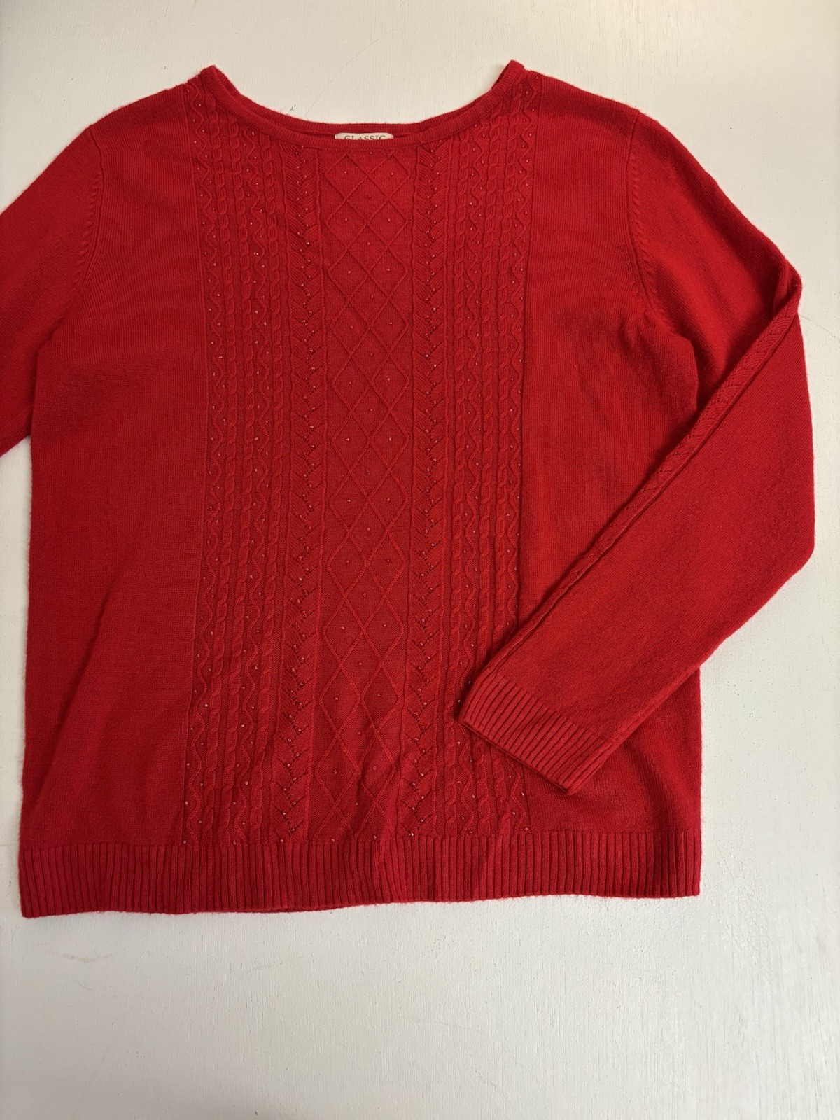 vtg Classic Elements Red Pullover Sweater Petite … - image 17