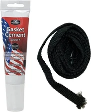 Midwest Hearth Wood Stove Replacement Gasket 5/8" x 1/8" x 84" Flat, Black 