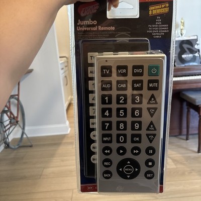 Jumbo Junkie Universal Remote 11x5 Controllers twin pack controls 8 devices 