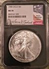 1988 $1 American Silver Eagle NGC MS70 Anna Cabral Signed