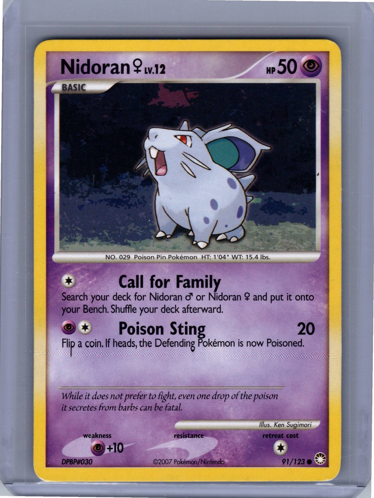 Nidoran F 91/123 Mysterious Treasures Common HP