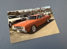 Color Photo 1960’s Dodge Dart GT Chrysler Muscle Car Orange