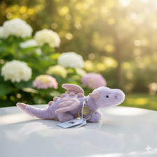 Jellycat Lavender Dragon Plush Keychain Mini Stuffed Toy