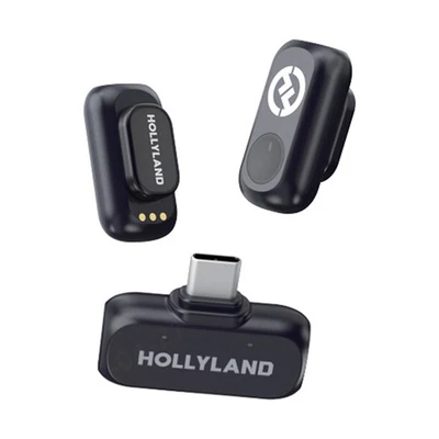 Hollyland LARK A1 Mini Duo 2-Person Wireless Microphone System with USB-C (Gray)