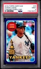 2018 Topps Heritage AARON JUDGE 25 Purple Refractor - PSA 9 MINT