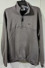 IZOD PerformX 1/4 Zip Men's Size Medium Pullover Gray Long Sleeve