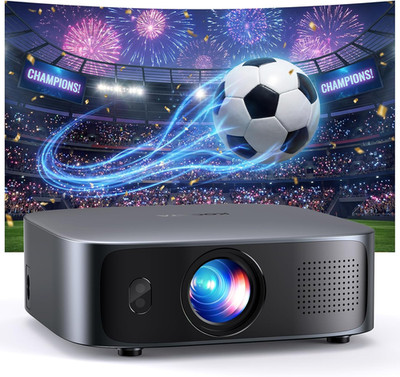 Short Throw Projector 4K with WiFi and Bluetooth,2000ANSI Auto Focus Keystone Sm