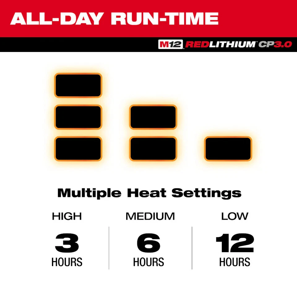 Milwaukee M102B-21XL M12 12V Durable Li-Ion Heated AXIS Jacket - Image 3 of 4