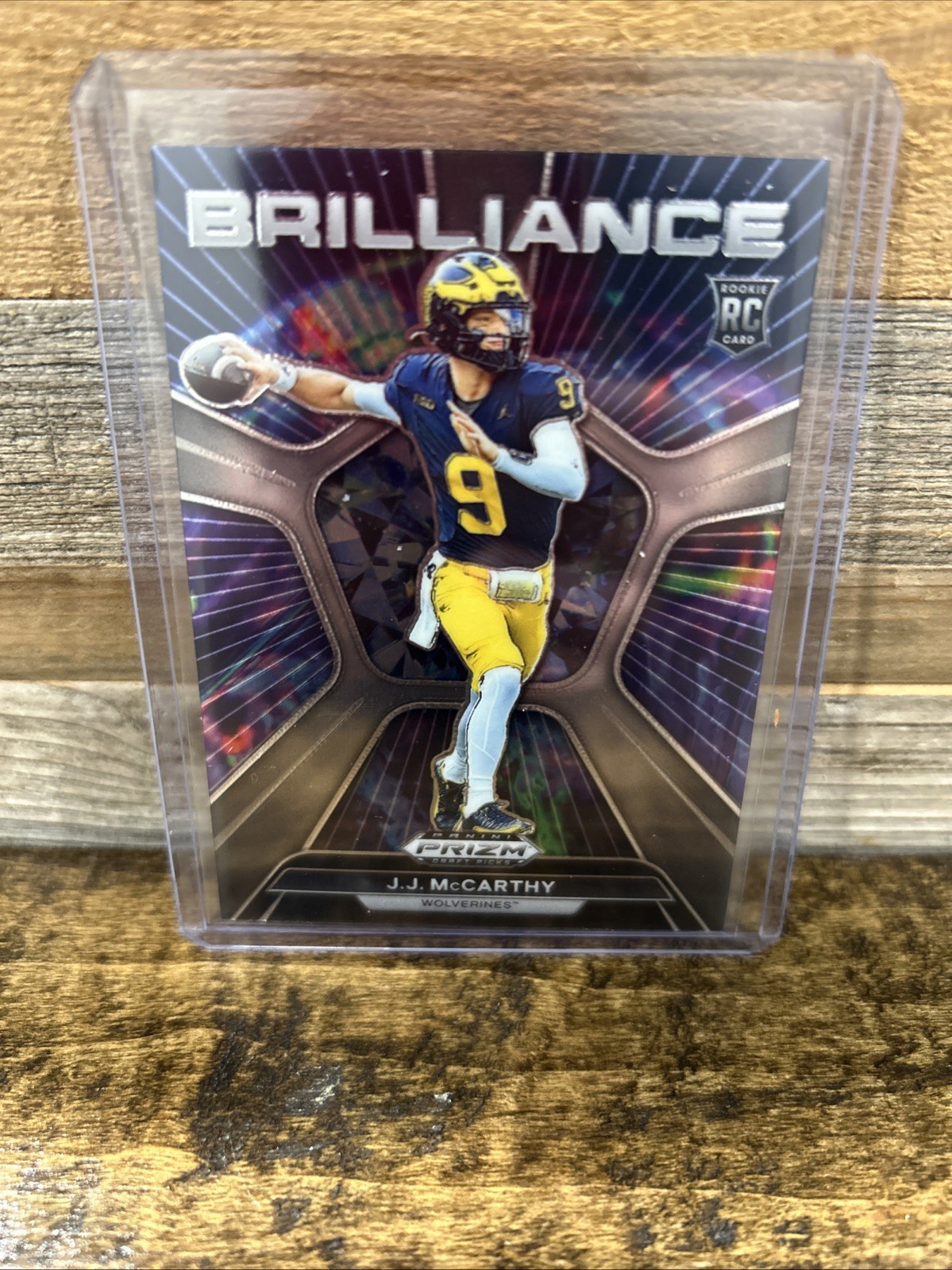 2024 PANINI PRIZM DRAFT PICKS J.J. McCARTHY BRILLIANCE ROOKIE VIKINGS