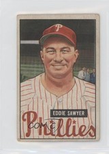 1951 Bowman Eddie Sawyer #184 0z0n