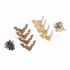Corners Chinese Furniture Hardware Brass for Cabinet Trunk Jewelry Box Chest 4X