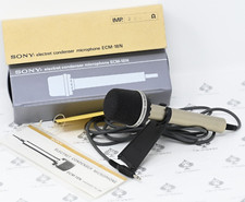 Sony Electret Condenser Microphone ECM-18N w OEM Case Box Stand Instruction