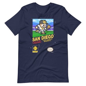San Diego Padres Baseball Team Jersey 8-bit Nintendo NES Retro VintageT-Shirt